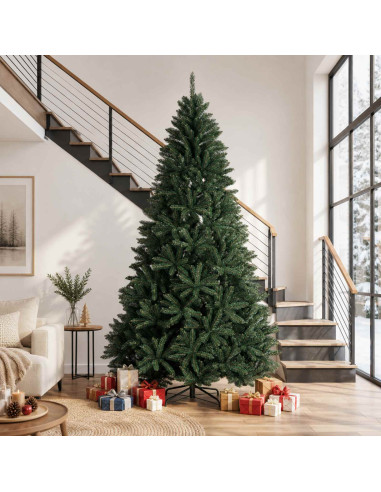 Albero di Natale Artificiale con Rami Pieghevoli 300 cm PVC