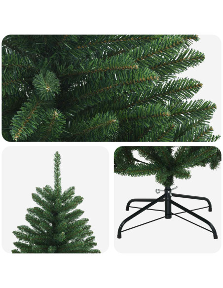 Albero di Natale Artificiale con Rami Pieghevoli 210 cm PVC