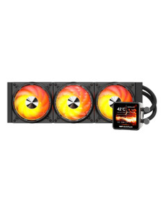 DARKFLASH DE360 AIO LIQUID CPU COOLER, 360MM RADIATOR, 3X120MM ARGB FANS, 2500 RPM PUMP