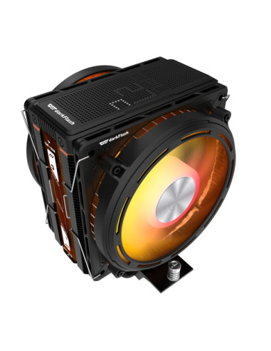 DARKFLASH E400 PLUS CPU AIR COOLER, DUAL ARGB FANS, 230W TDP, 800-2000 RPM, INTEL LGA1851/1700/1200