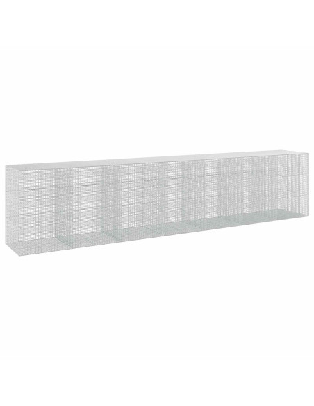 Gabione con filo da 3,5 mm e rete da 5x2,5 cm 700x100x150 cm