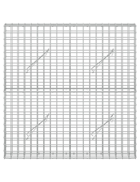 Gabion con Filo da 3,5 mm e Maglia da 5x5 cm 100x10x100 cm
