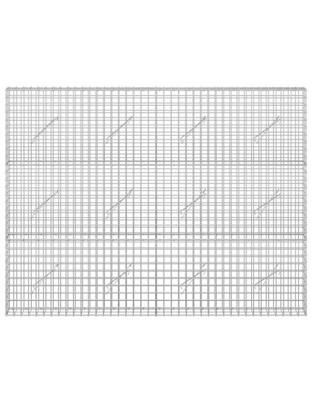 Gabion con Filo da 3,5 mm e Maglia da 5x5 cm 200x10x150 cm