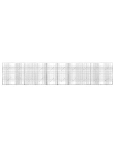 Gabion con Filo da 3,5 mm e Maglia da 5x5 cm 500x10x100 cm