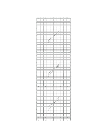 Gabion con Filo da 3,5 mm e Maglia da 5x5 cm 50x10x150 cm