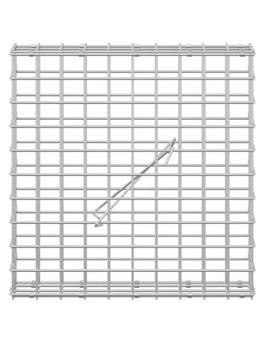 Gabion con Filo da 3,5 mm e Maglia da 5x5 cm 50x10x50 cm