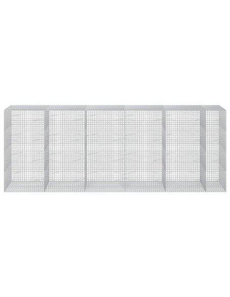 Gabion con Filo da 3,5 mm e Maglia da 5x5 cm 550x100x200 cm