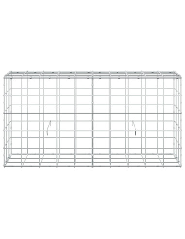 Gabione con Filo da 3,5 mm e Rete da 10x10 cm 100x30x50 cm