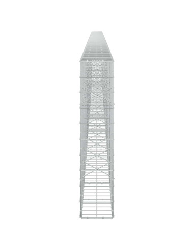 Gabione con Filo da 3,5 mm e Rete da 10x10 cm 1050x20x100 cm