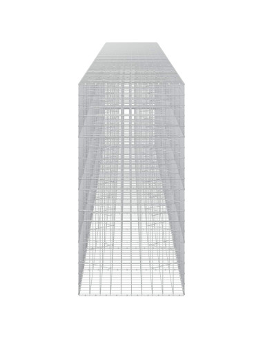 Gabione con Filo da 3,5 mm e Rete da 10x10 cm 1100x100x200 cm