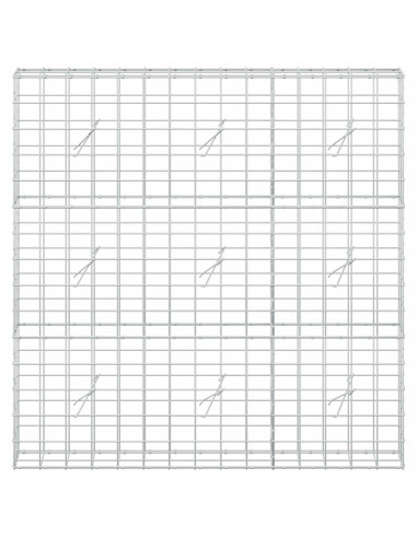 Gabione con Filo da 3,5 mm e Rete da 10x10 cm 150x20x150 cm