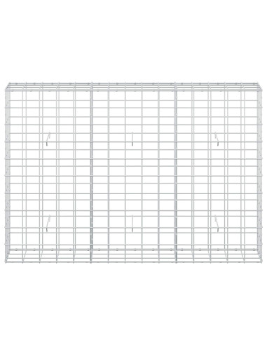 Gabione con Filo da 3,5 mm e Rete da 10x10 cm 150x30x100 cm