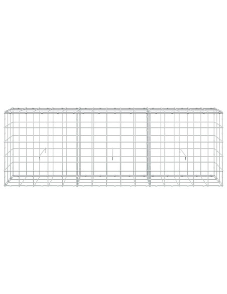 Gabione con Filo da 3,5 mm e Rete da 10x10 cm 150x30x50 cm