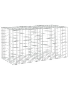 Gabione con Filo da 3,5 mm e Rete da 10x10 cm 200x100x100 cm 2