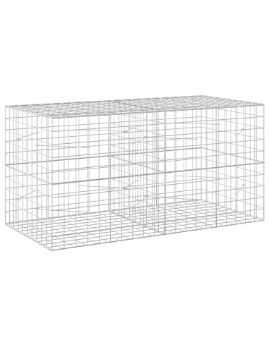 Gabione con Filo da 3,5 mm e Rete da 10x10 cm 200x100x100 cm