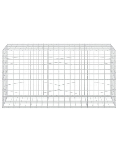 Gabione con Filo da 3,5 mm e Rete da 10x10 cm 200x100x100 cm