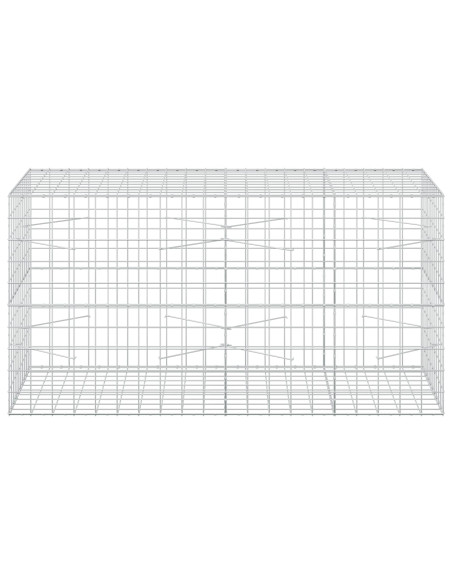 Gabione con Filo da 3,5 mm e Rete da 10x10 cm 200x100x100 cm