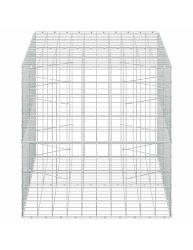 Gabione con Filo da 3,5 mm e Rete da 10x10 cm 200x100x100 cm