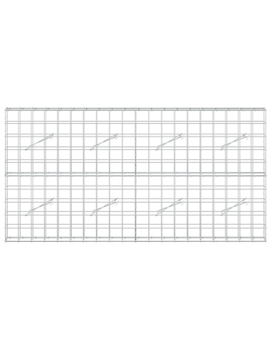 Gabione con Filo da 3,5 mm e Rete da 10x10 cm 200x10x100 cm