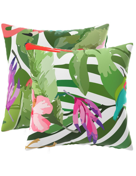 Cuscino con cuscino HEERLEN 2 pz Multicolore Poliestere