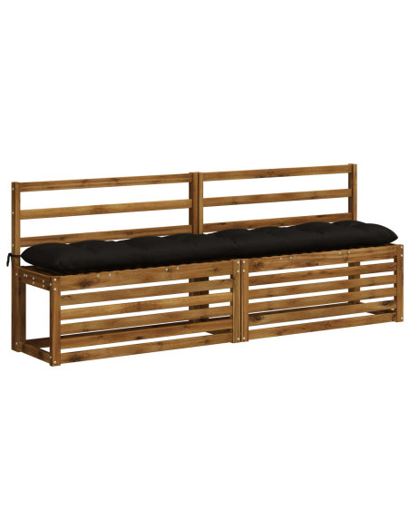 Cuscino per panchina VIANEN 100% Poliestere Nero