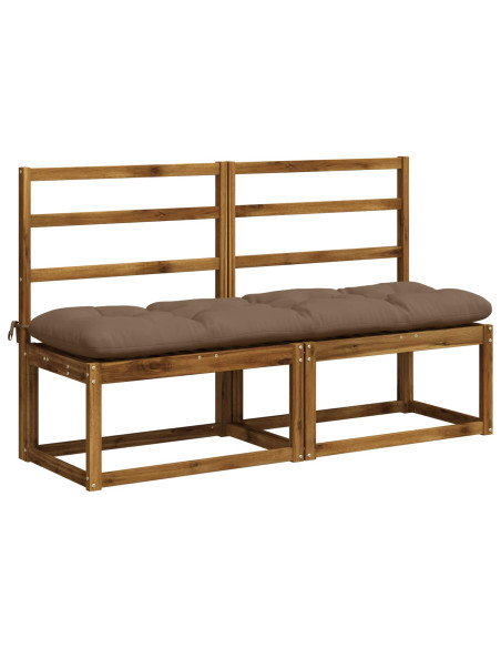 Cuscino per panchina VIANEN 100% Poliestere Tortora