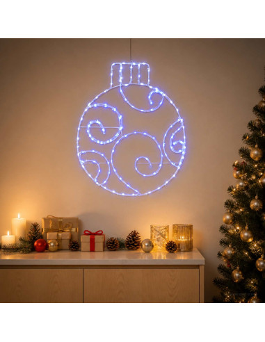 Sfera natalizia a LED LOVIISA 160 LED Blu 55 x 65 cm