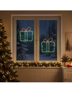 Luci natalizie a sagoma per finestra LOVIISA 2 pz 160 LED