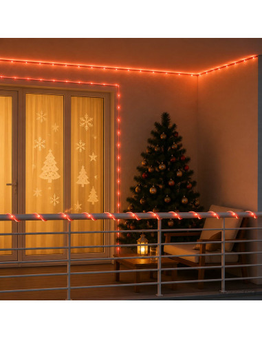 Tubo luminoso LED di Natale 1200 LED Rosso 50 m