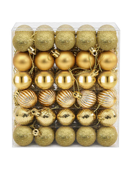 Set di Palline di Natale 150 pz Oro 3 cm Polistirolo