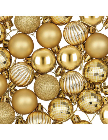 Set di Palline di Natale 150 pz Oro 3 cm Polistirolo