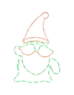 Gnomo di Natale a LED LOVIISA 80 LED Multicolore 38 x 60 cm 2