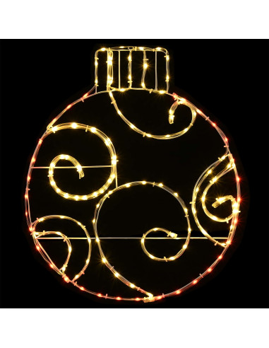 Sfera natalizia a LED LOVIISA 160 LED Rosso 55 x 65 cm