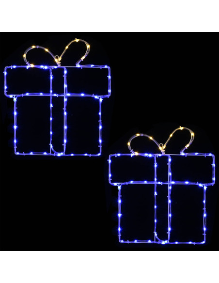 Luci natalizie a sagoma per finestra LOVIISA 2 pz 160 LED