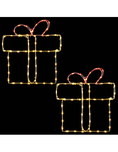 Luci natalizie a sagoma per finestra LOVIISA 2 pz 160 LED