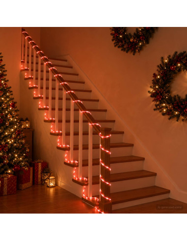 Tubo luminoso LED di Natale 240 LED Rosso 10 m