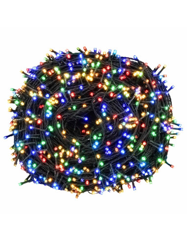 Luci di Natale a due colori 1000 LED Multicolore 100 m