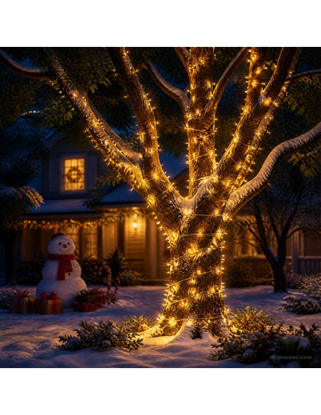 Luci di Natale a due colori 1000 LED Multicolore 100 m