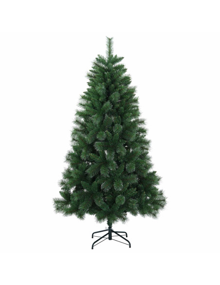 Albero di Natale artificiale 120 cm PVC e Metallo Verde