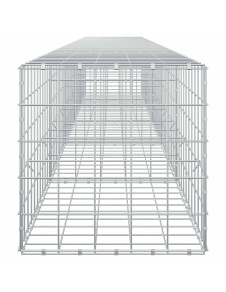 Gabione con filo da 5 mm e rete 10x10 cm 500x50x50 cm