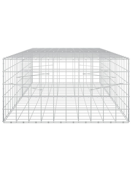 Gabione con filo da 5 mm e rete 10x10 cm 200x100x50 cm