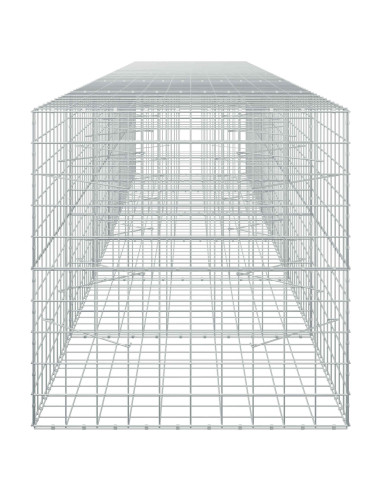 Gabione con filo da 5 mm e rete 10x10 cm 600x100x100 cm