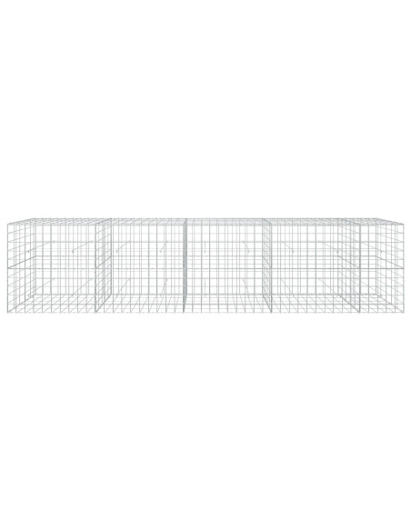 Gabione con filo da 5 mm e rete 10x10 cm 450x50x100 cm