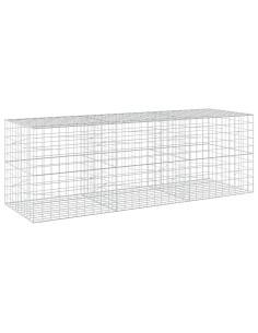 Gabione con filo da 5 mm e rete 10x10 cm 300x100x100 cm 2