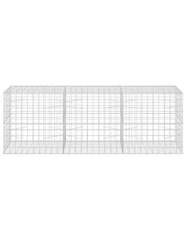 Gabione con filo da 5 mm e rete 10x10 cm 300x100x100 cm