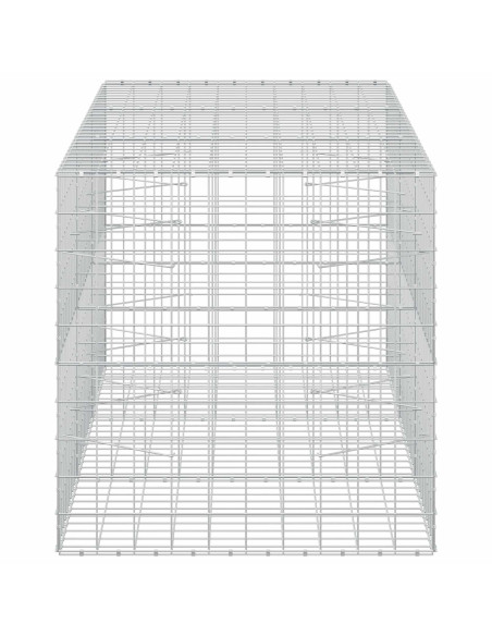 Gabione con filo da 5 mm e rete 10x10 cm 300x100x100 cm