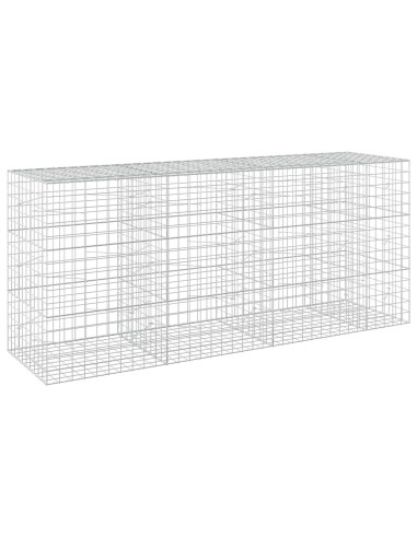 Gabione con filo da 5 mm e rete 10x10 cm 350x100x150 cm