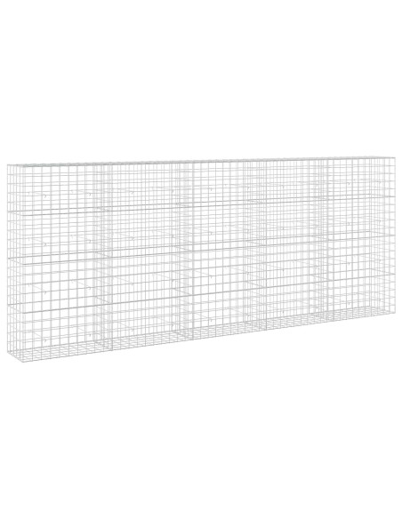 Gabione con filo da 5 mm e rete 10x10 cm 500x50x200 cm