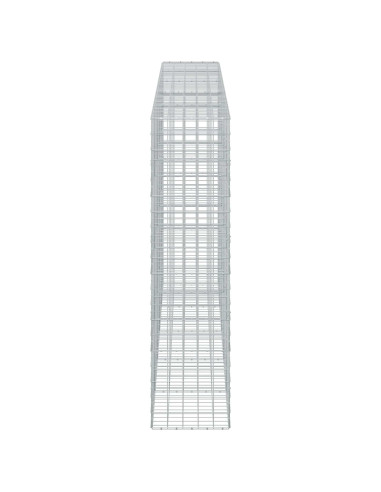 Gabione con filo da 5 mm e rete 10x10 cm 500x50x200 cm