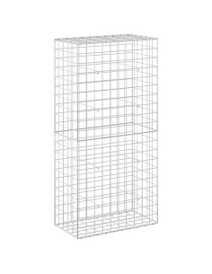 Gabione con filo da 5 mm e rete 10x10 cm 50x100x200 cm 2